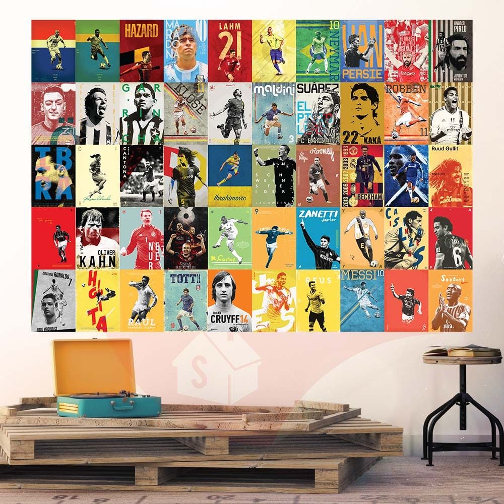 FOOTBALL - Set 50 Poster A4 dán tường trang trí