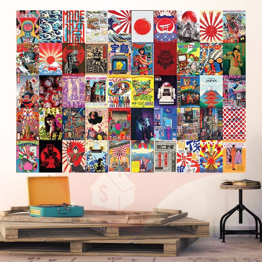 JAPAN -  Set 50 Poster A4 dán tường trang trí