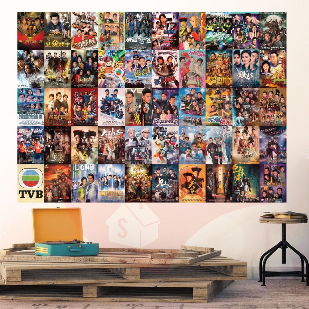 TVB - Set 50 Poster A4 dán tường trang trí