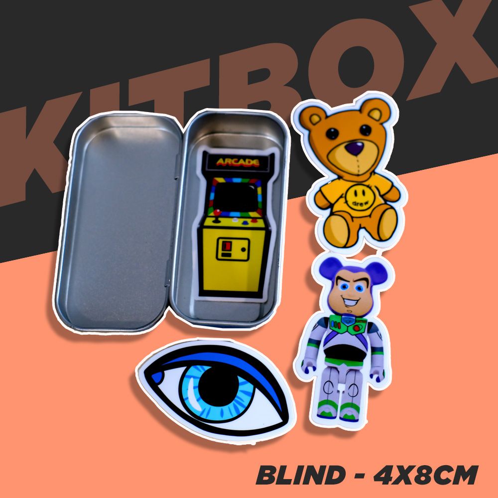 KITBOX BLIND 4x8cm - Hộp thiếc trơn