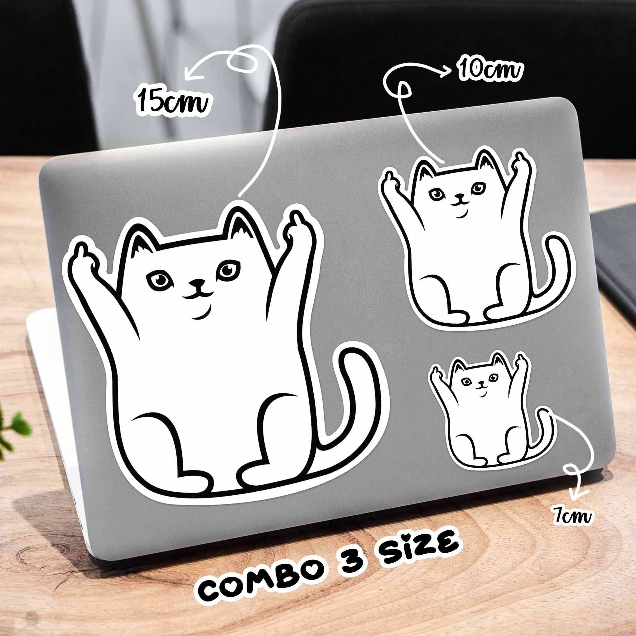 CUTE CAT 7cm - Sticker Die-cut hình dán cắt rời