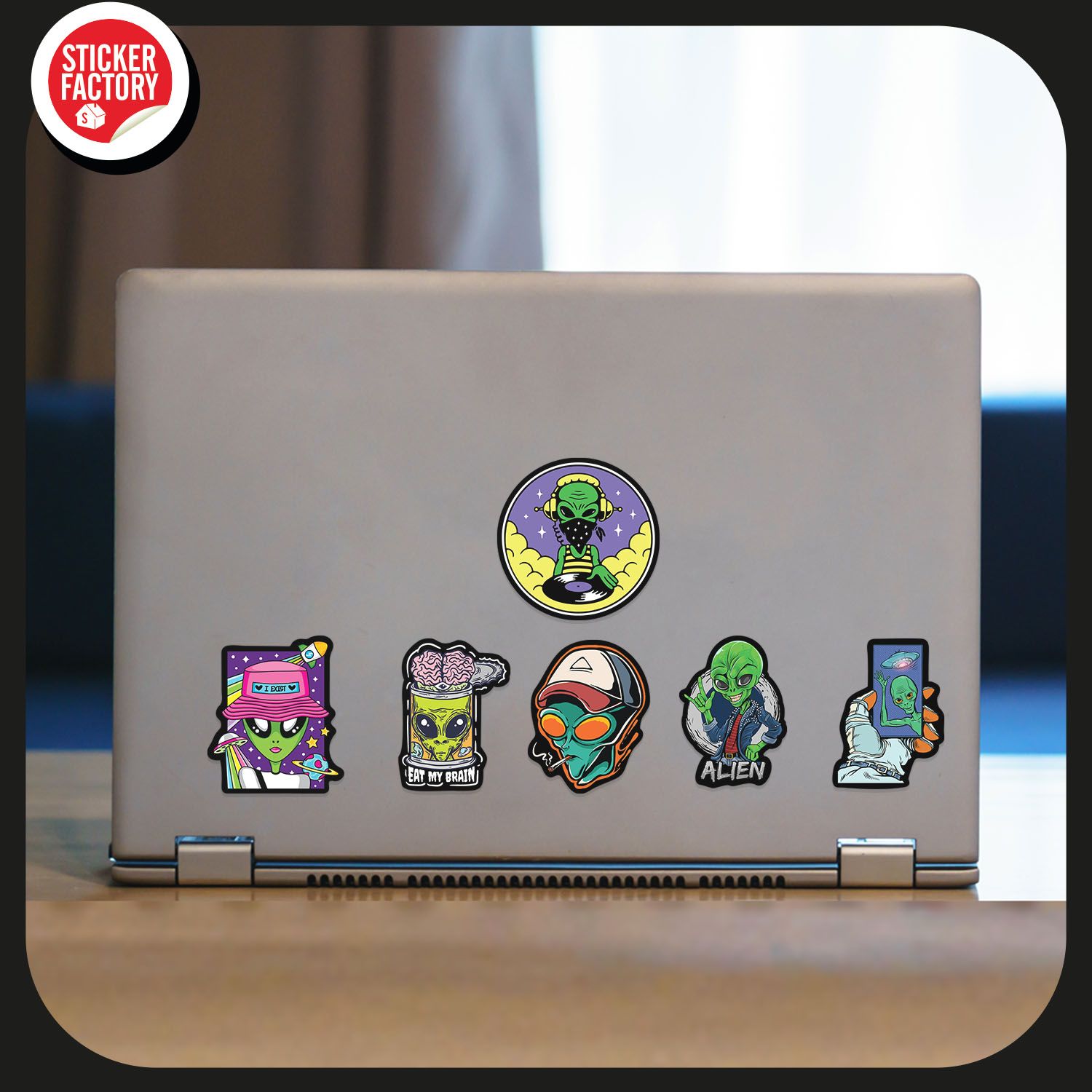 Aliens - Set 30 sticker hình dán