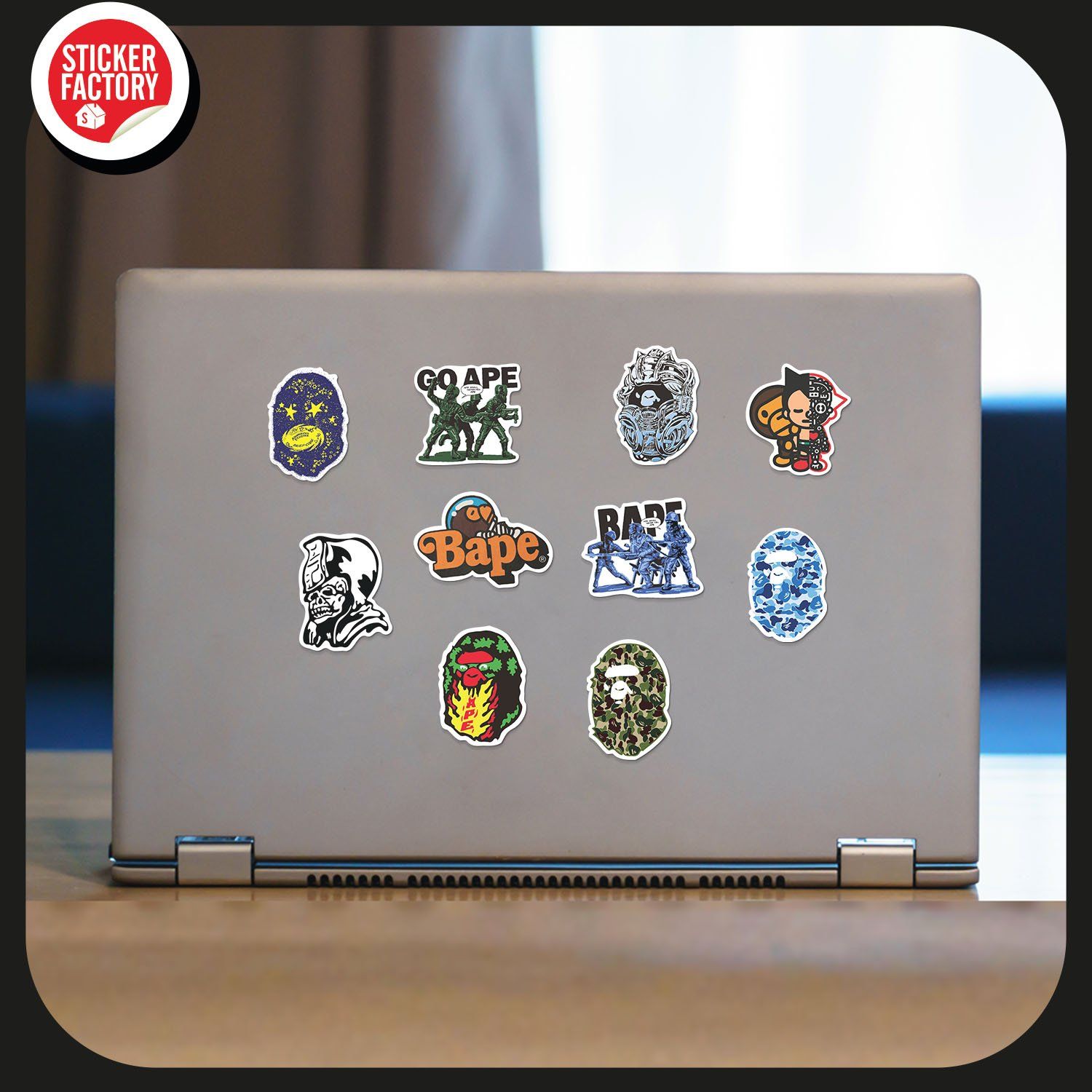 Bape - Set 30 sticker hình dán