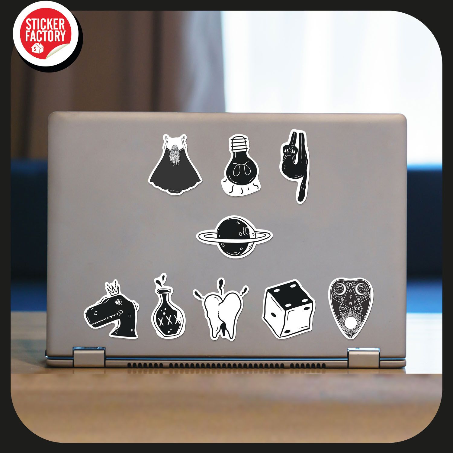 Blackwork - Set 30 sticker hình dán