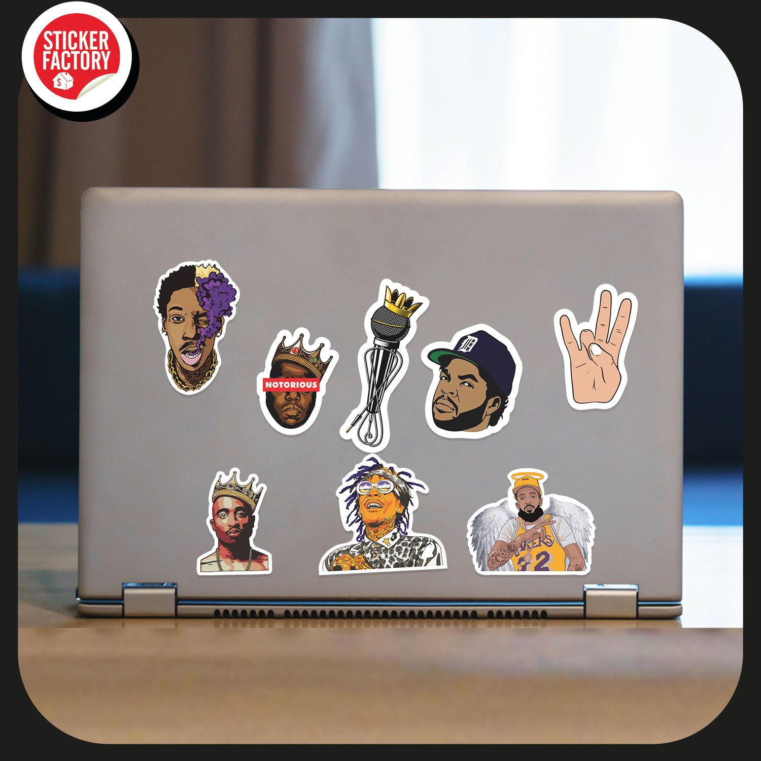 Hiphop - Set 30 sticker hình dán