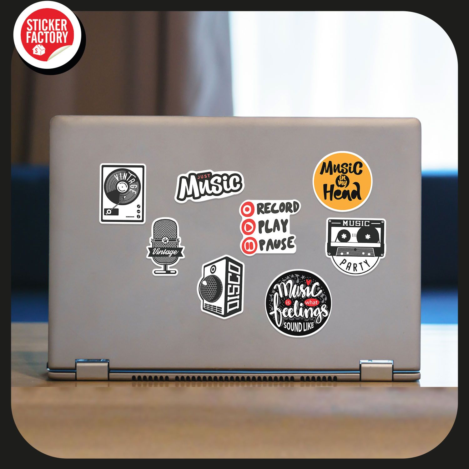 Music - Set 30 sticker hình dán