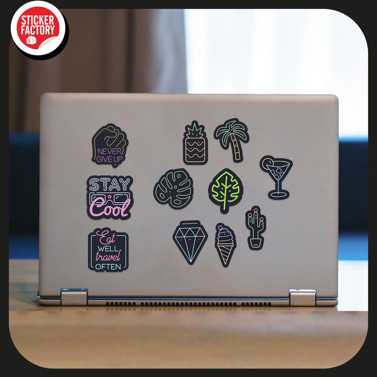 Neon - Set 30 sticker hình dán