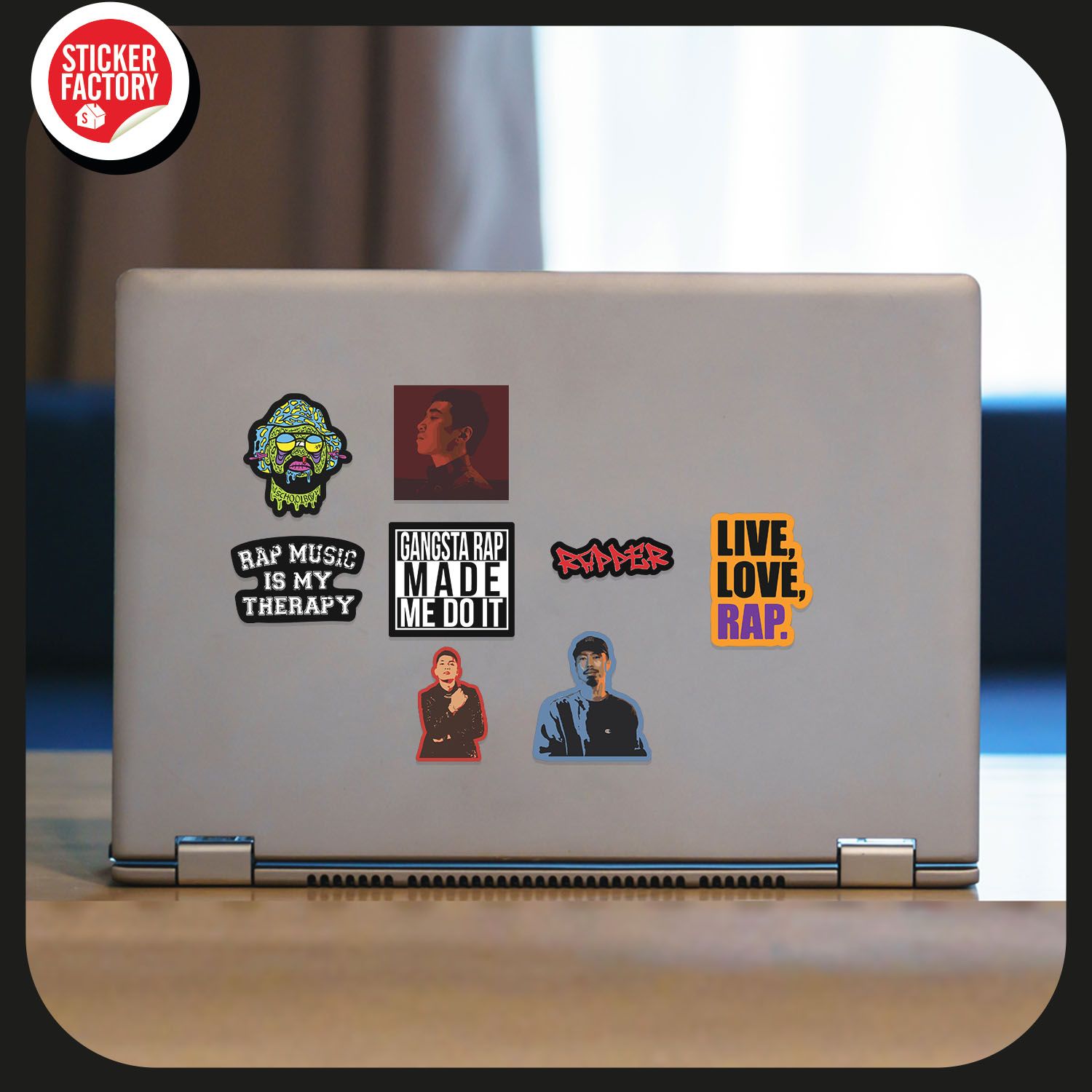 Rapper - Set 30 sticker hình dán