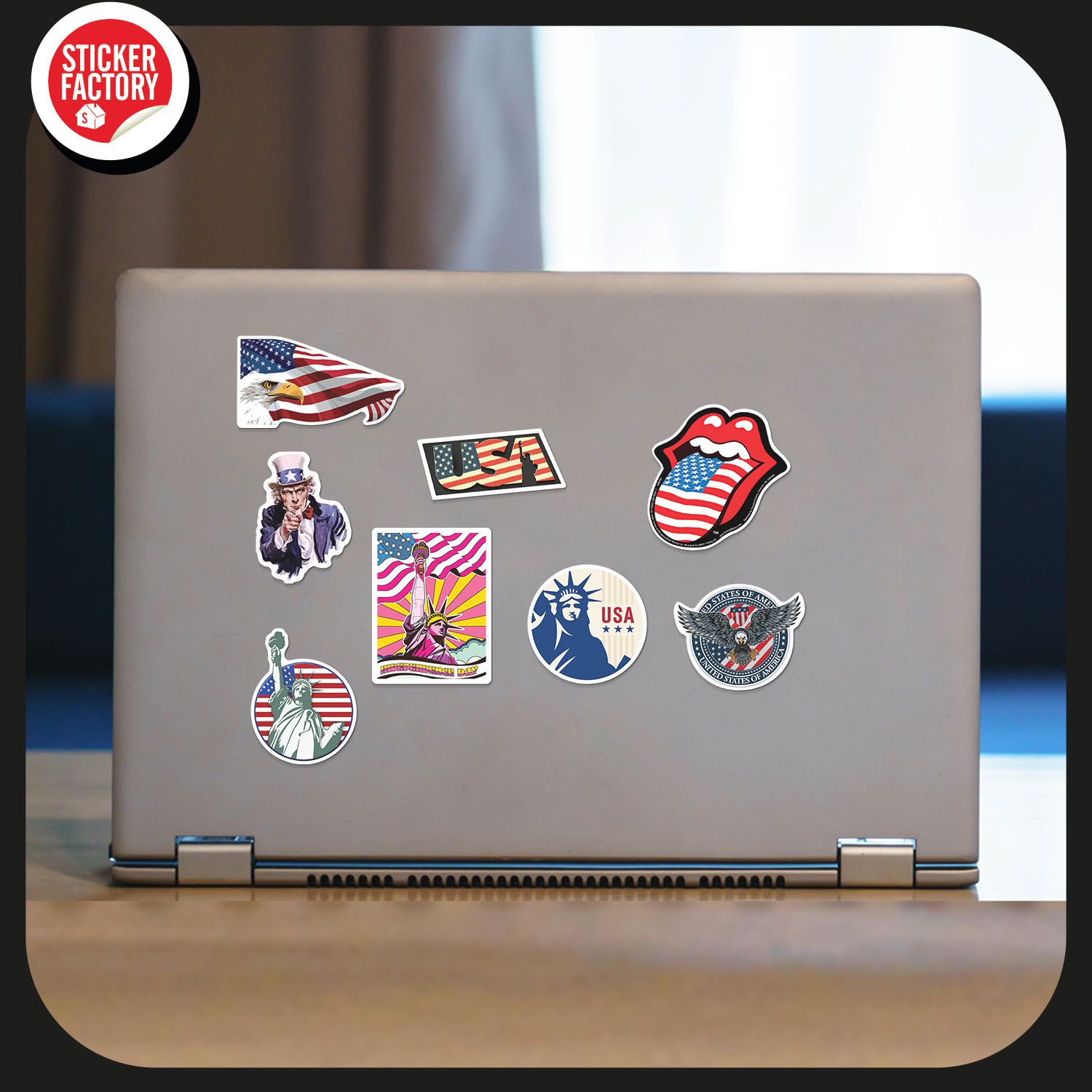 USA - Set 30 sticker hình dán