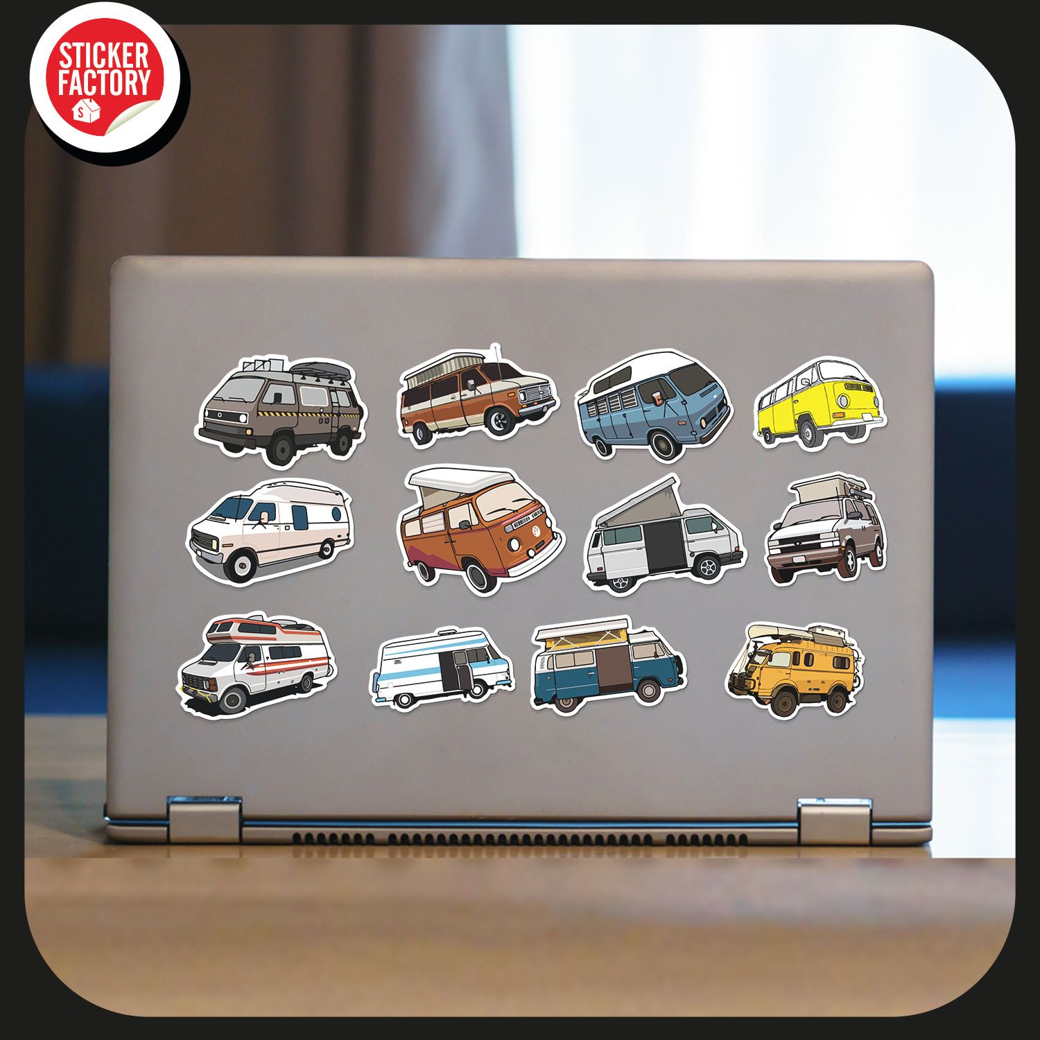 Vans Travel - Set 30 sticker hình dán