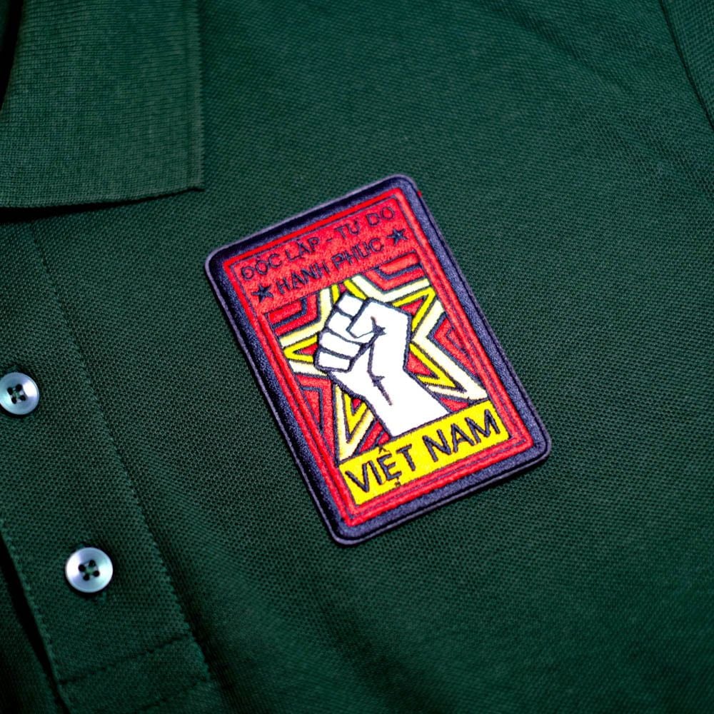 PATCH005 ĐỘC LẬP TỰ DO HẠNH PHÚC - Patch vải thêu ủi chuyển nhiệt