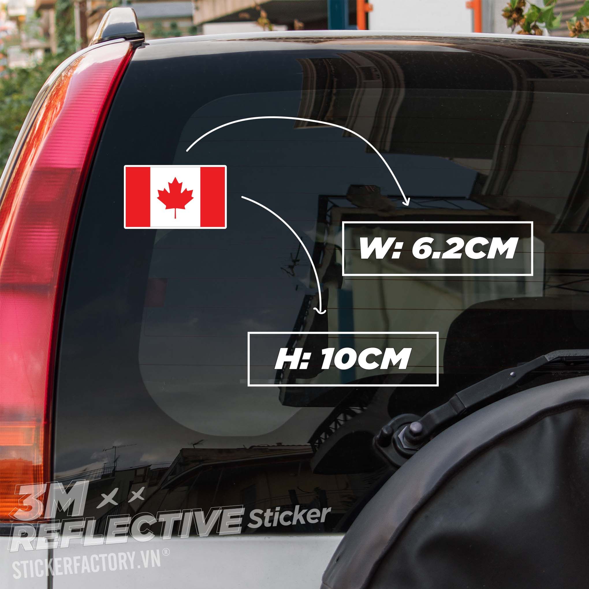 CANADA FLAG 3M - Reflective Sticker Die-cut