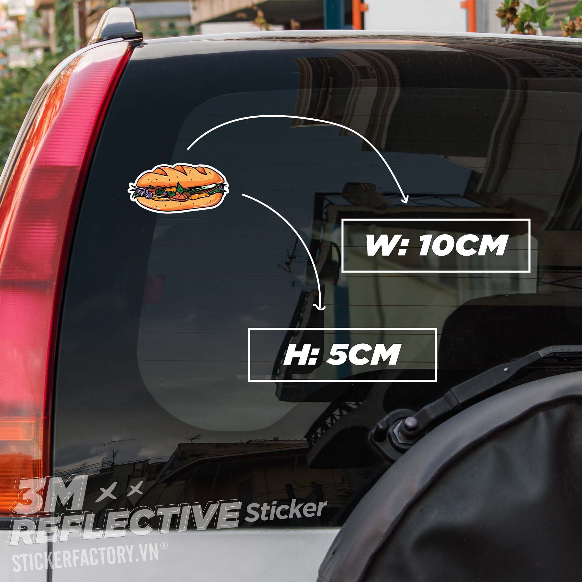 BANH MI 3M - Reflective Sticker Die-cut