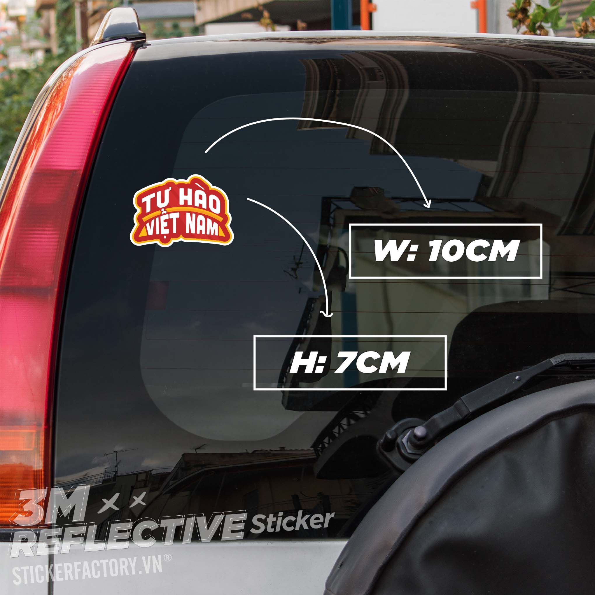 TỰ HÀO VIỆT NAM 3M - Reflective Sticker Die-cut