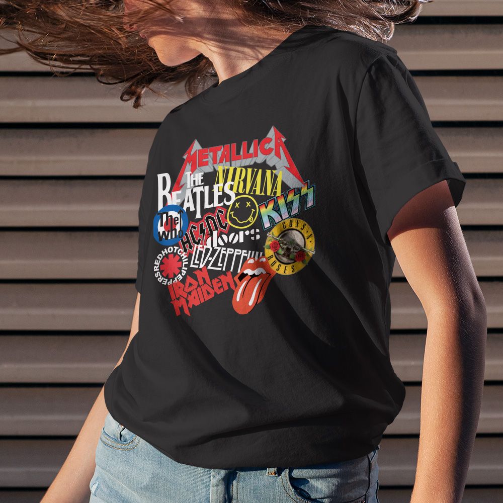 ROCK BAND LOGO TSHIRT Sticker Factory