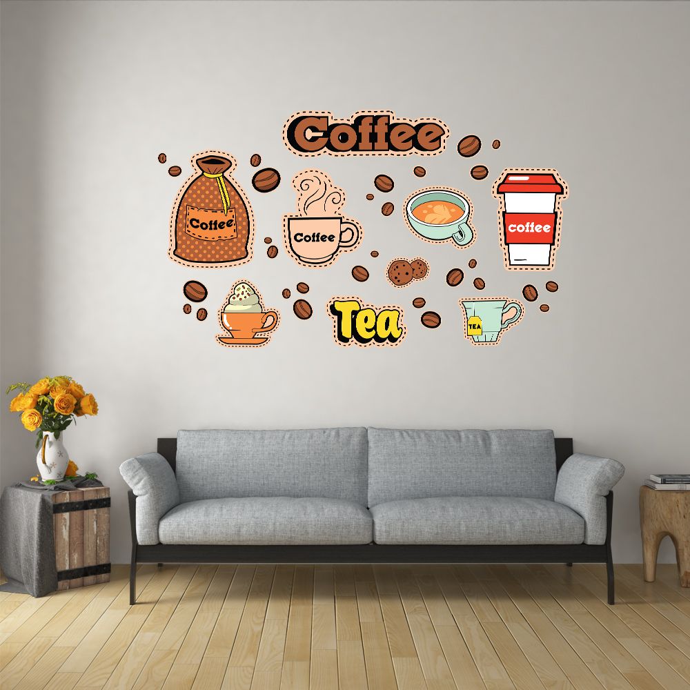 COFFEE AND TEA - Decoration Sticker