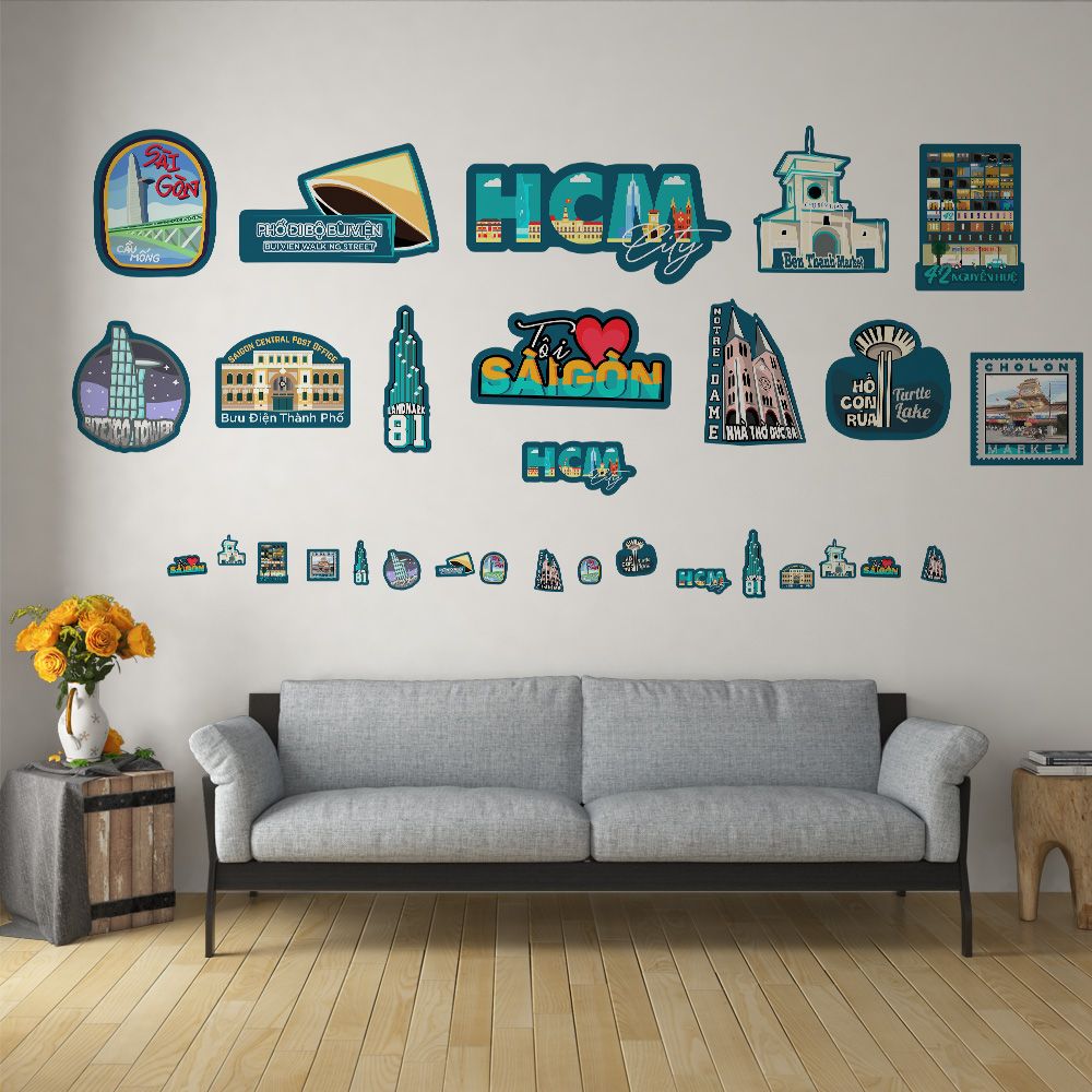 HO CHI MINH - Decoration Sticker