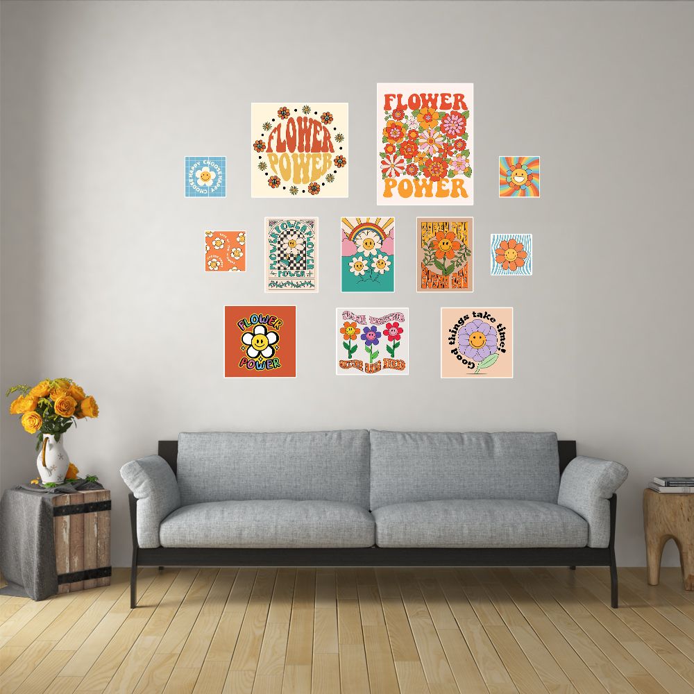 POWER FLOWER - Decoration Sticker