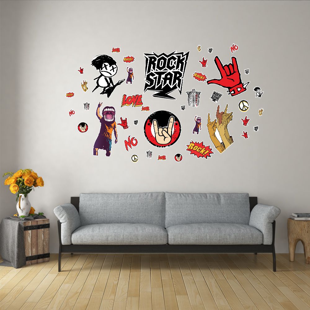 ROCK STAR - Decoration Sticker