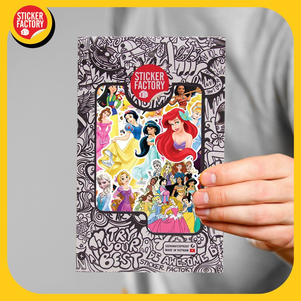 Disney Princesses - Set 30 sticker hình dán