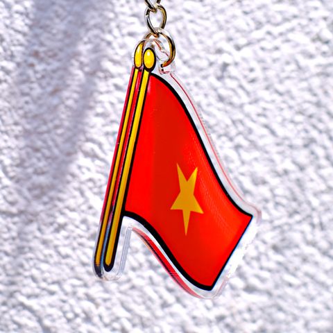  KC0004 Lá Cờ Việt Nam - Móc khóa Acrylic 
