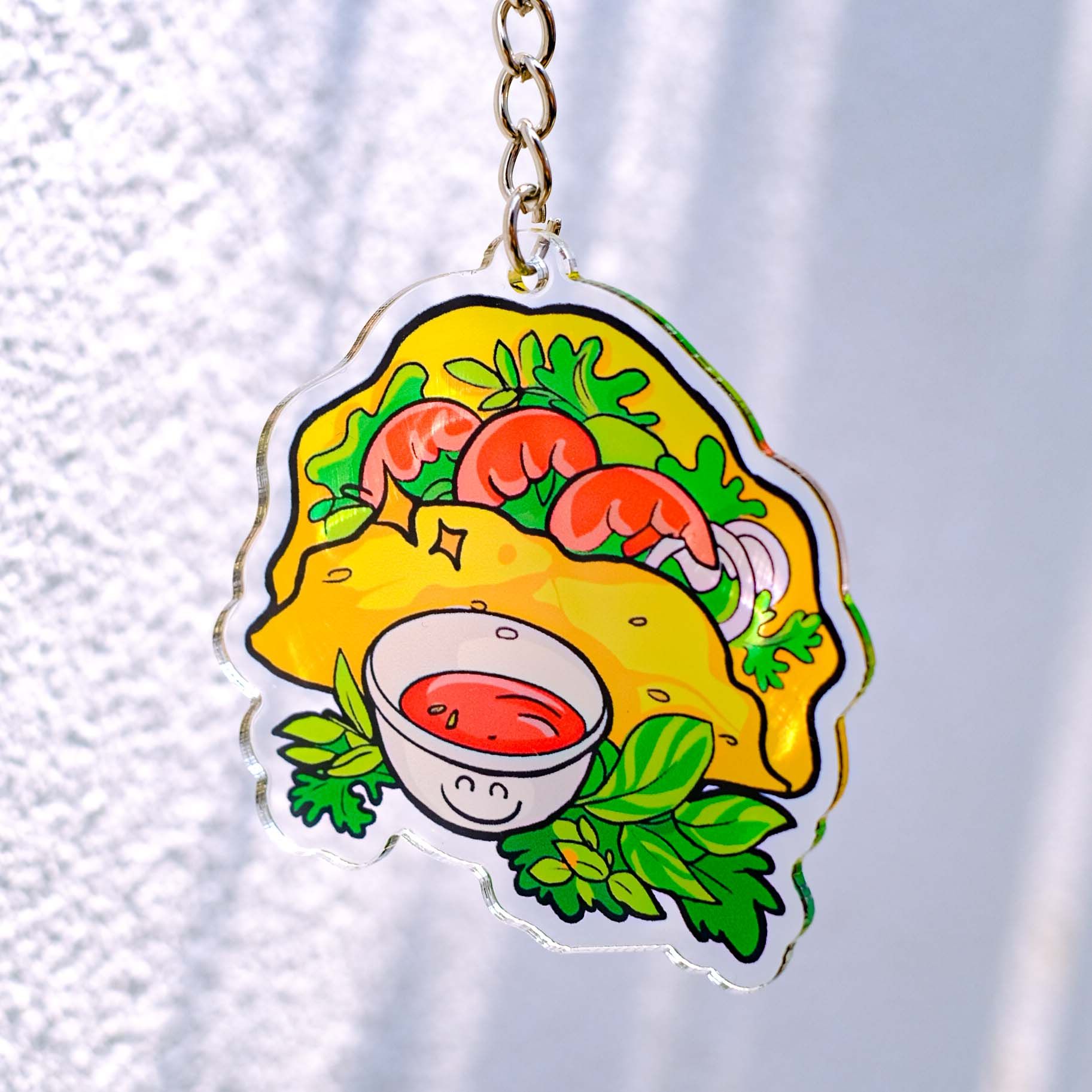 KC0025 Bánh Xèo - Móc khóa Acrylic