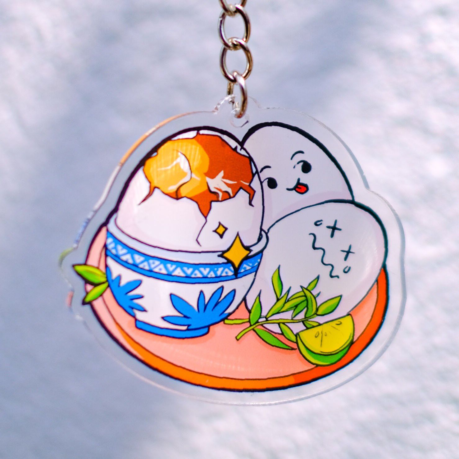 KC0022 Hột Vịt Lộn - Móc khóa Acrylic