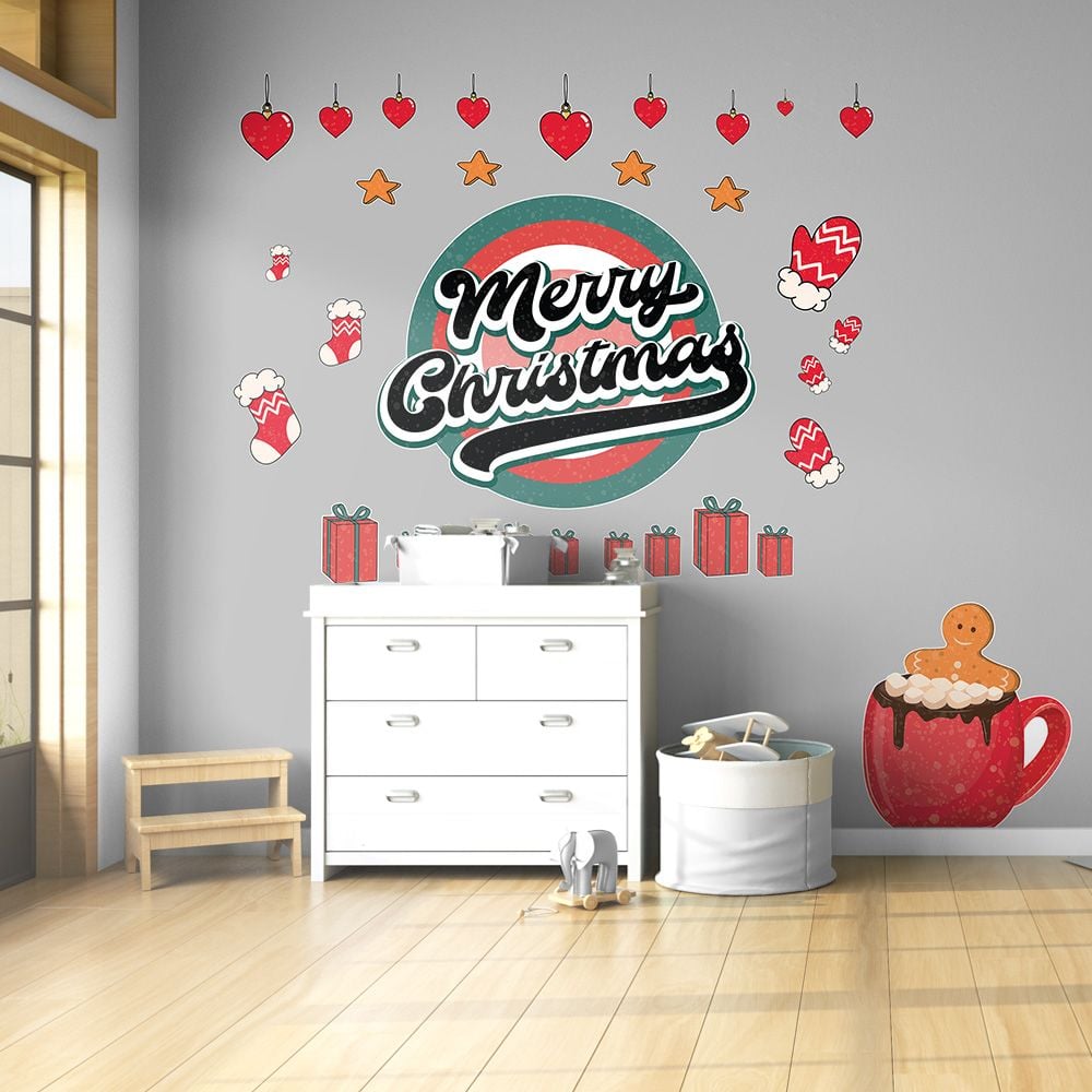 RETRO CHRISTMAS - Noel Decoration Sticker