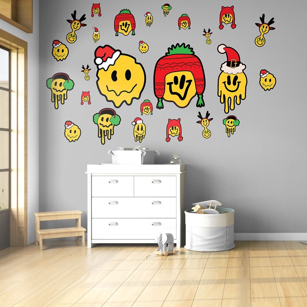 SMILE CHRISTMAS - Noel Decoration Sticker