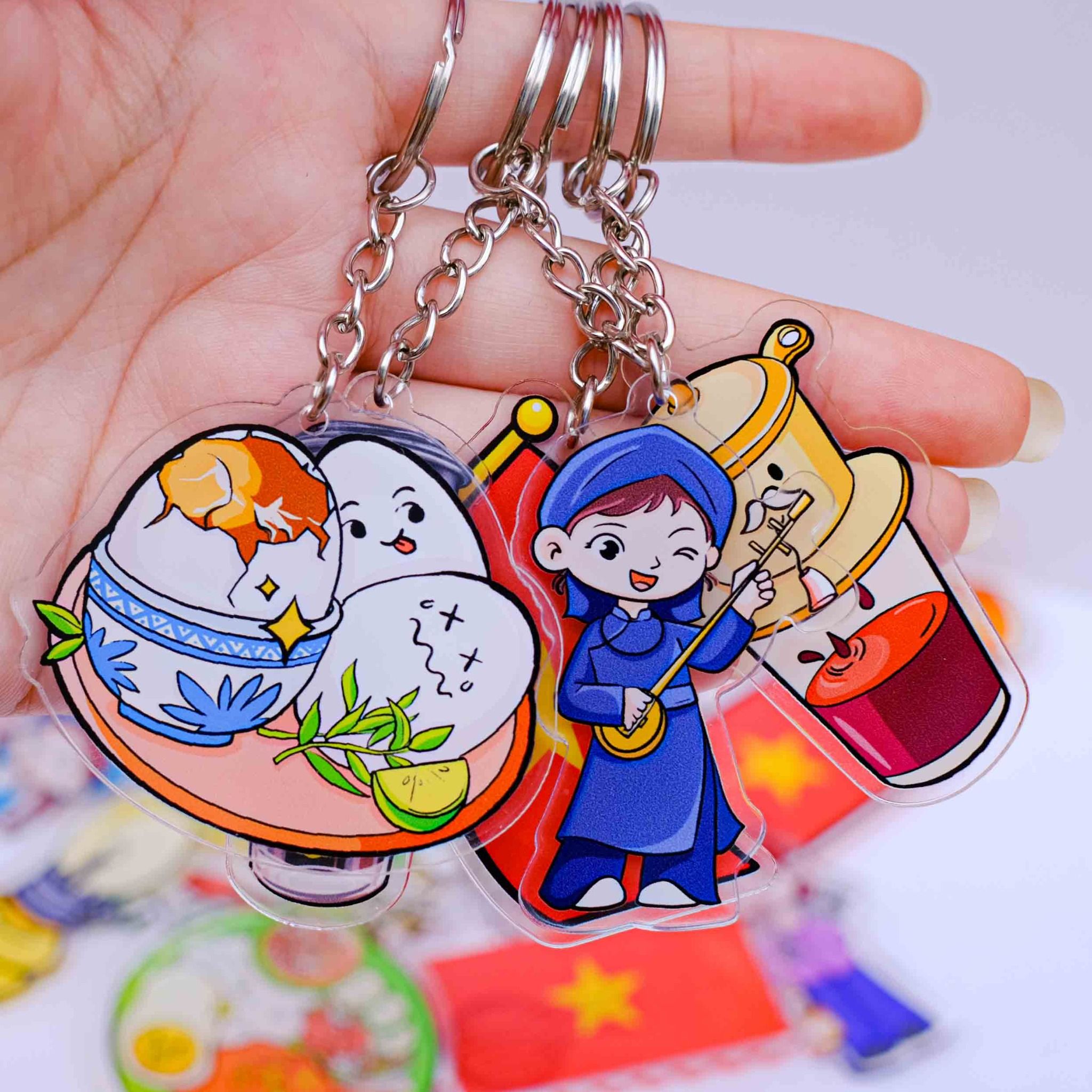 KC0005 Con Tem Lá Cờ Việt Nam - Móc khóa Acrylic