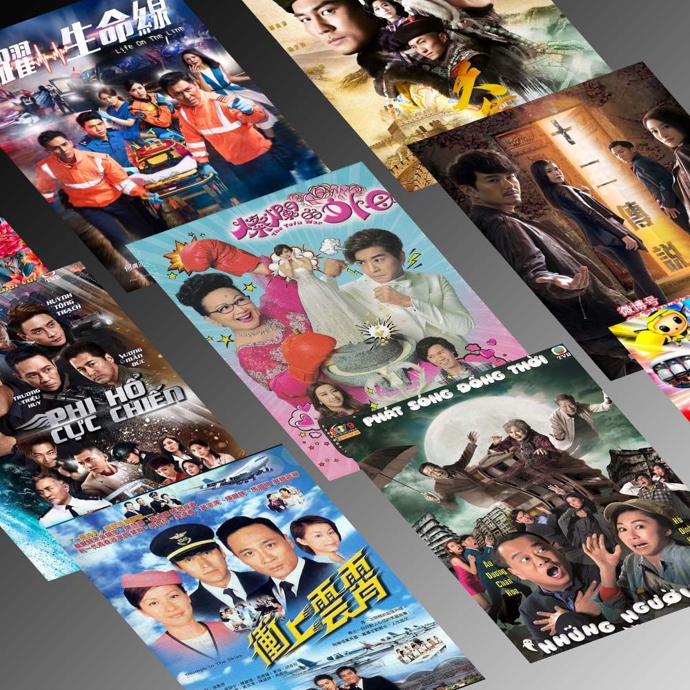 TVB - Set 50 Poster A4 dán tường trang trí