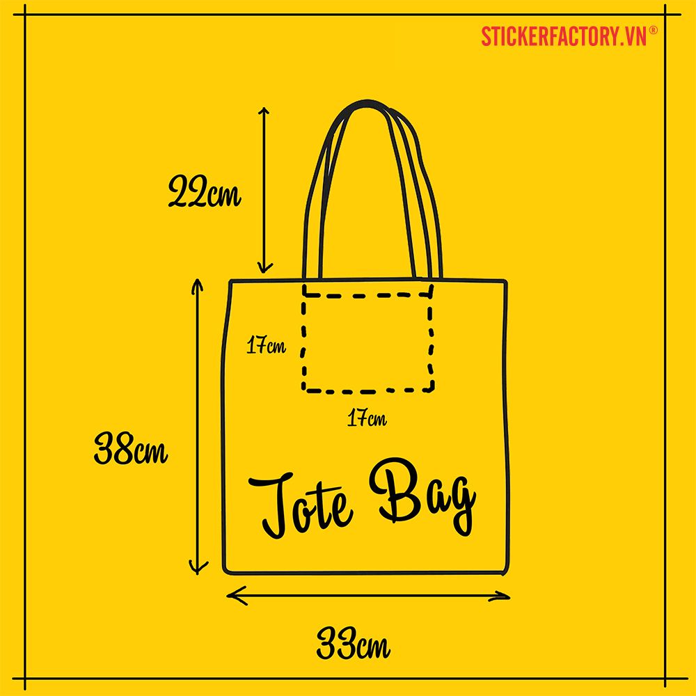 TOTE00028 Đà Nẵng Hội An - Túi Tote Canvas Bag