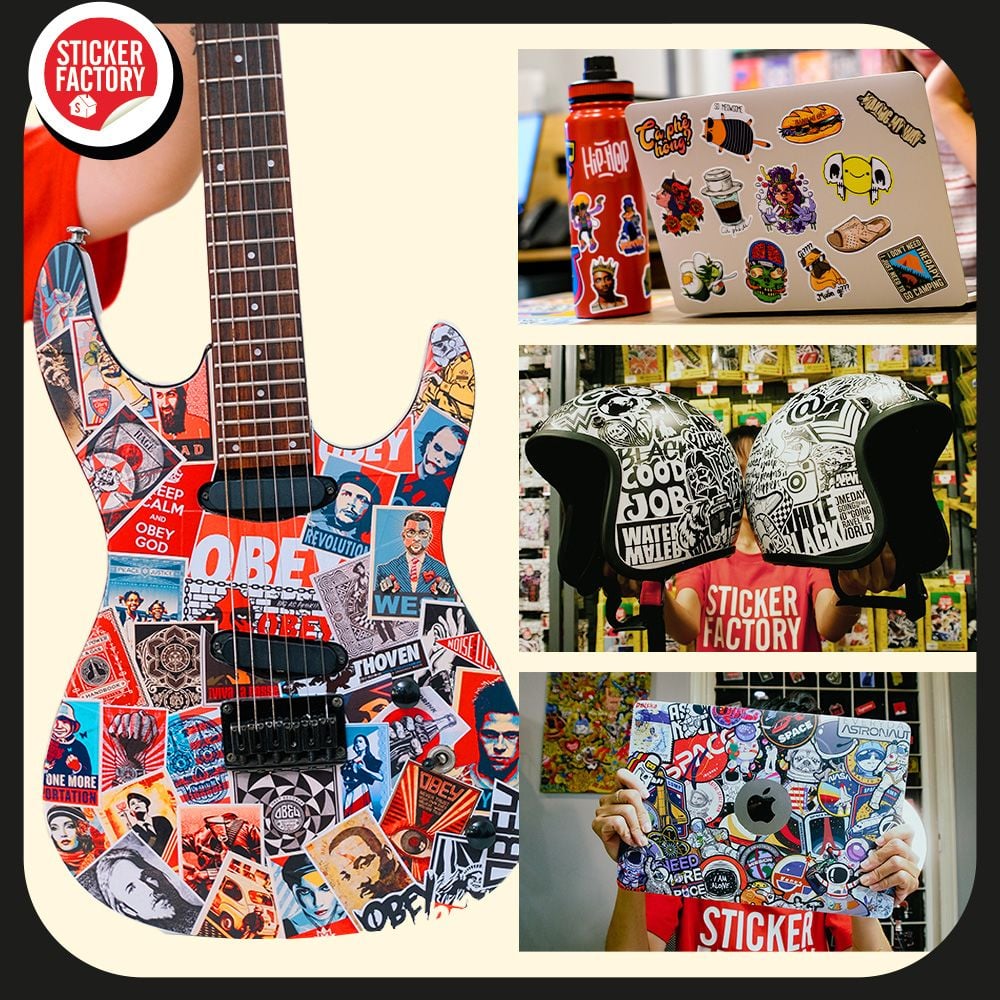 Music - Set 30 sticker hình dán