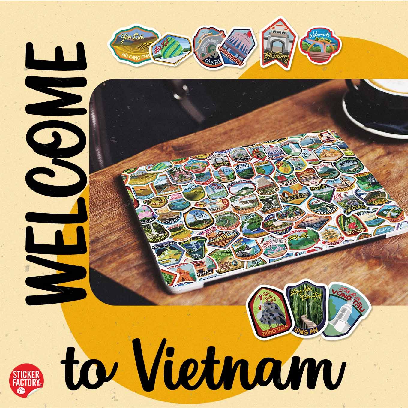 Welcome to Vietnam - Set 100 stickers