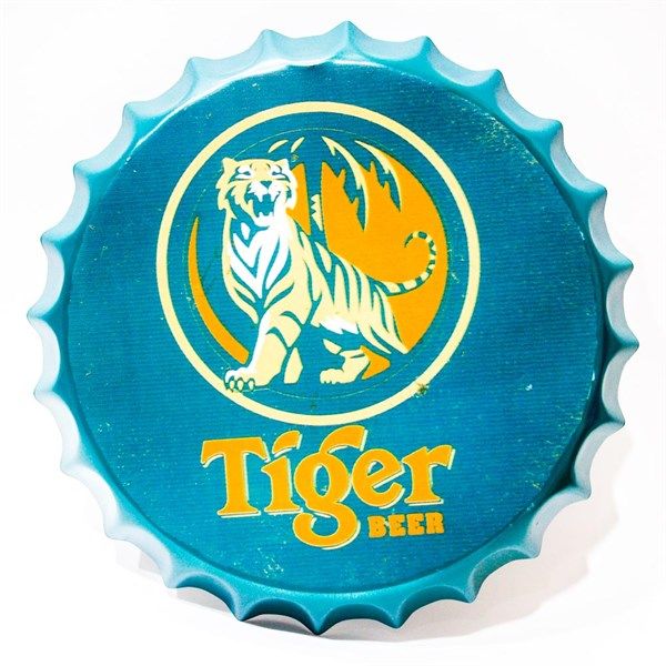 Beer Tiger - Nắp phén 35cm vintage decor trang trí