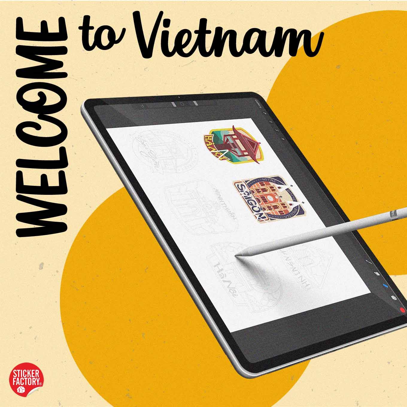 Welcome to Vietnam - Set 100 stickers