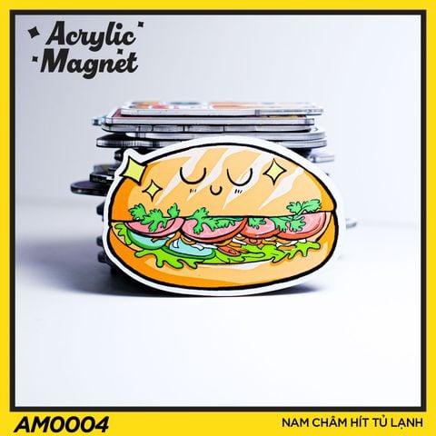  AM0004 Ổ Bánh Mì - Nam châm hít tủ lạnh Acrylic Magnet 