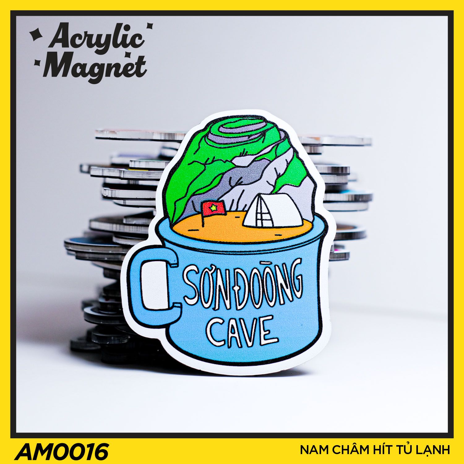 AM0016 Hang Sơn Đoòng - Nam châm hít tủ lạnh Acrylic Magnet