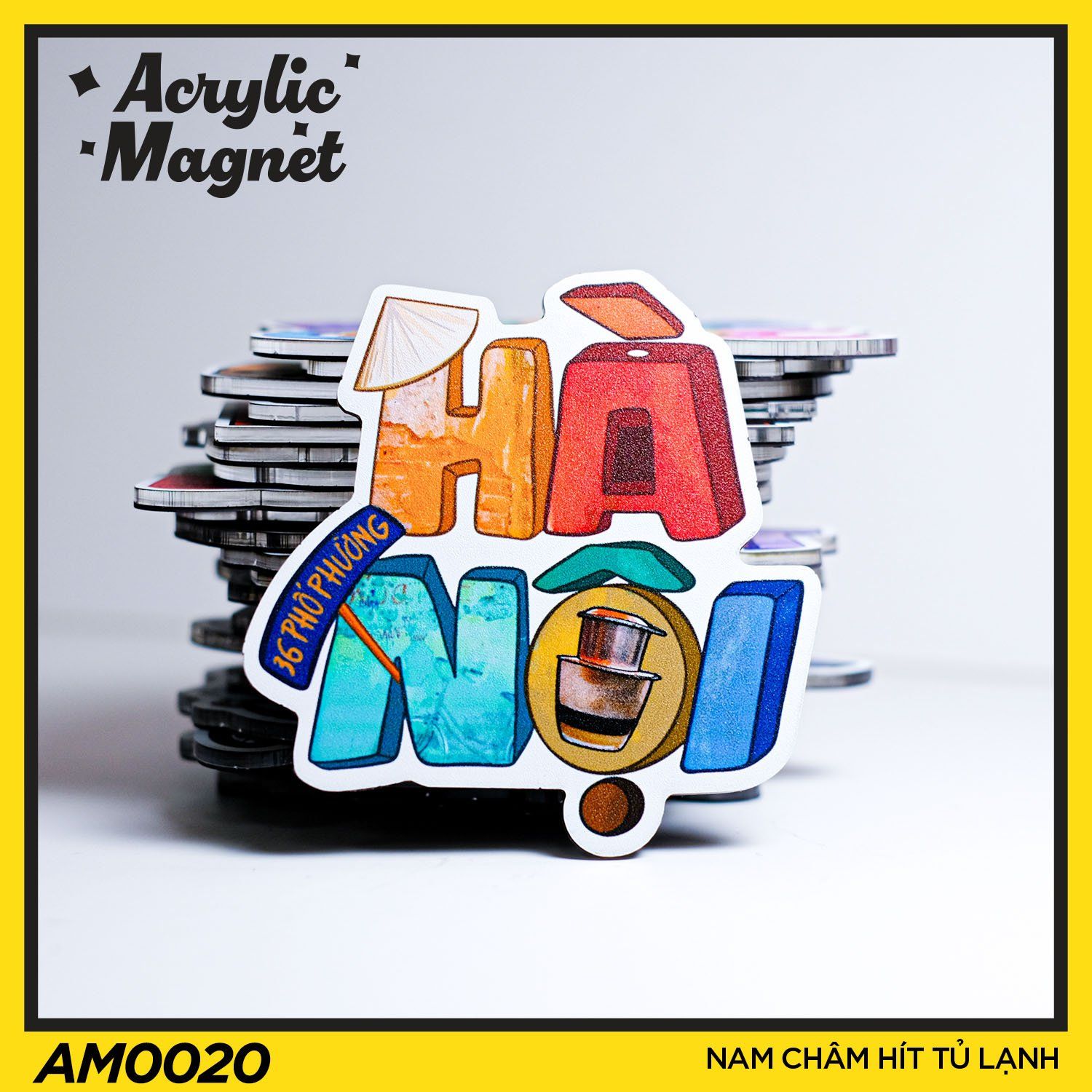 AM0020 Hà Nội - Nam châm hít tủ lạnh Acrylic Magnet