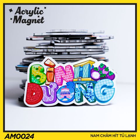  AM0024 Bình Dương - Nam châm hít tủ lạnh Acrylic Magnet 