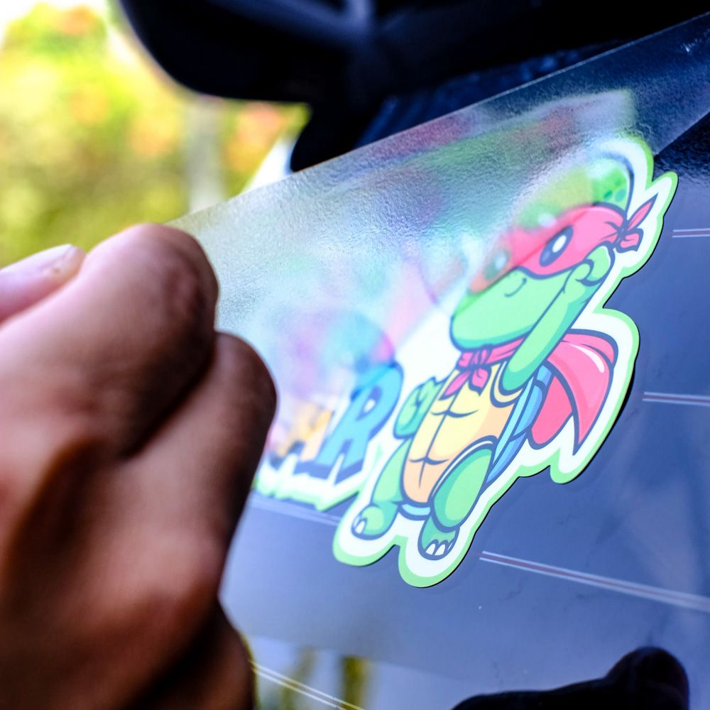 BABYCAR007 Ninja Turtle Baby In Car Sign - Sticker transfer hình dán cảnh báo xe hơi