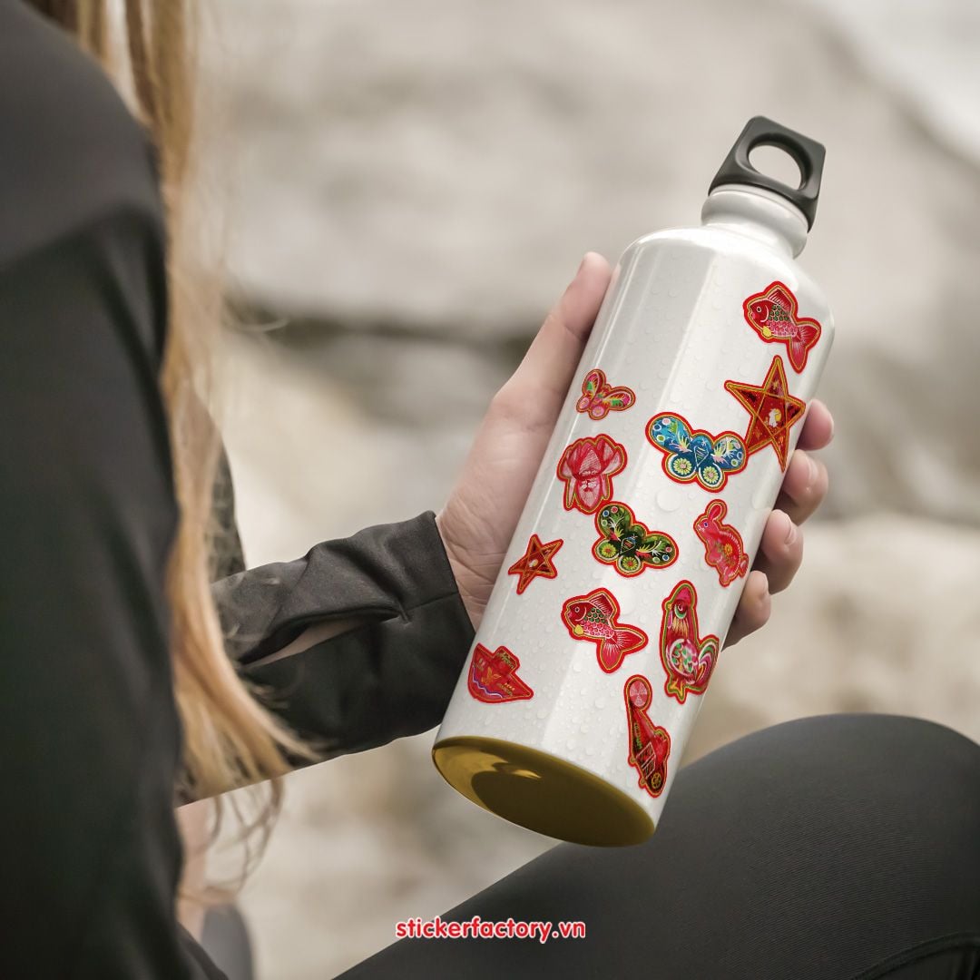 Vol.25 Vietnam Lanterns - Little sticker sheet A6