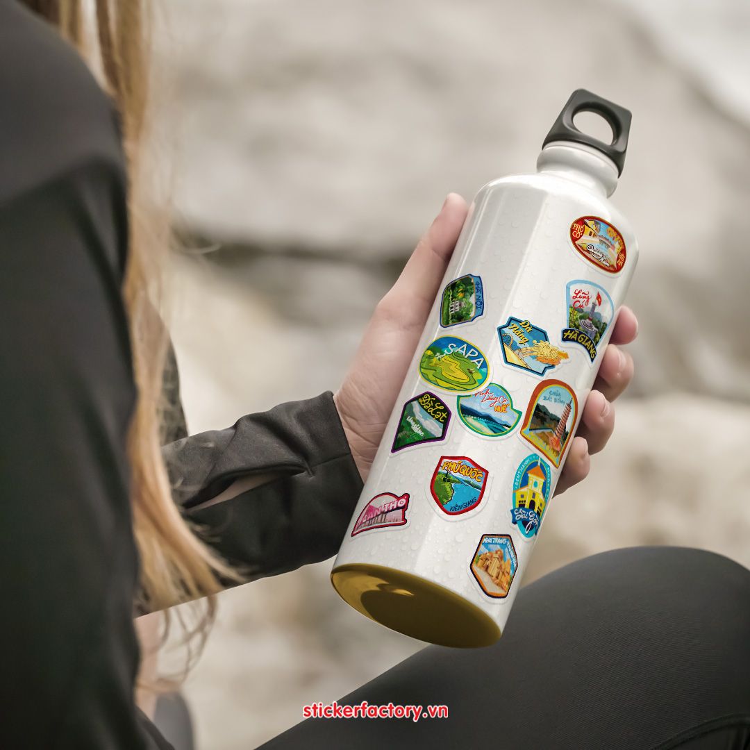 Vol.28 Vietnam Tourist Place - Little sticker sheet A6