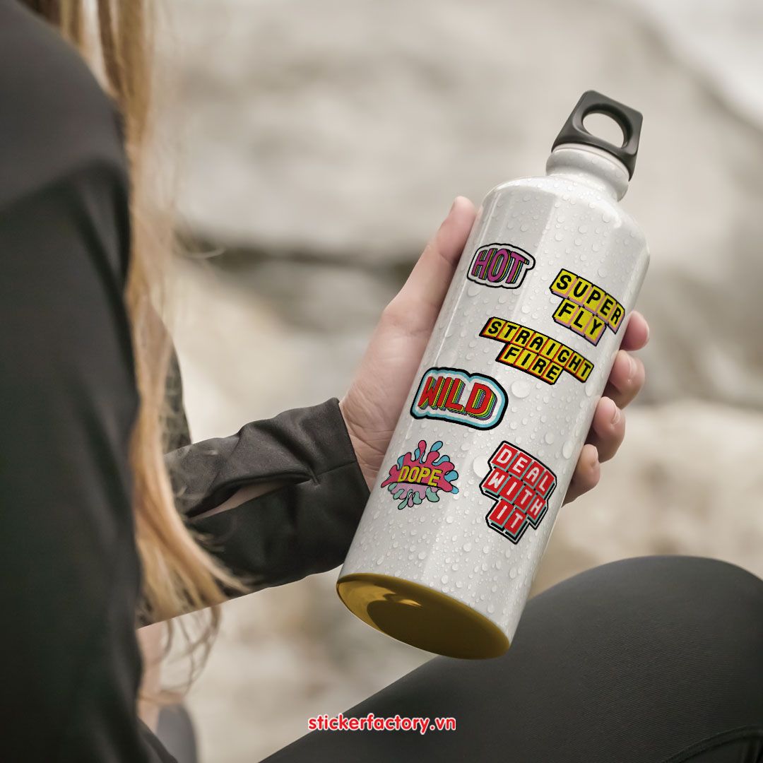 Vol.2 Dope comic words - Little sticker sheet A6