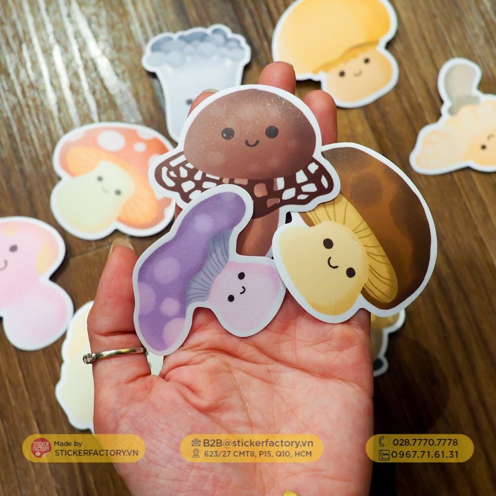 Sticker vinyl cắt rời từng con - Diecut sticker