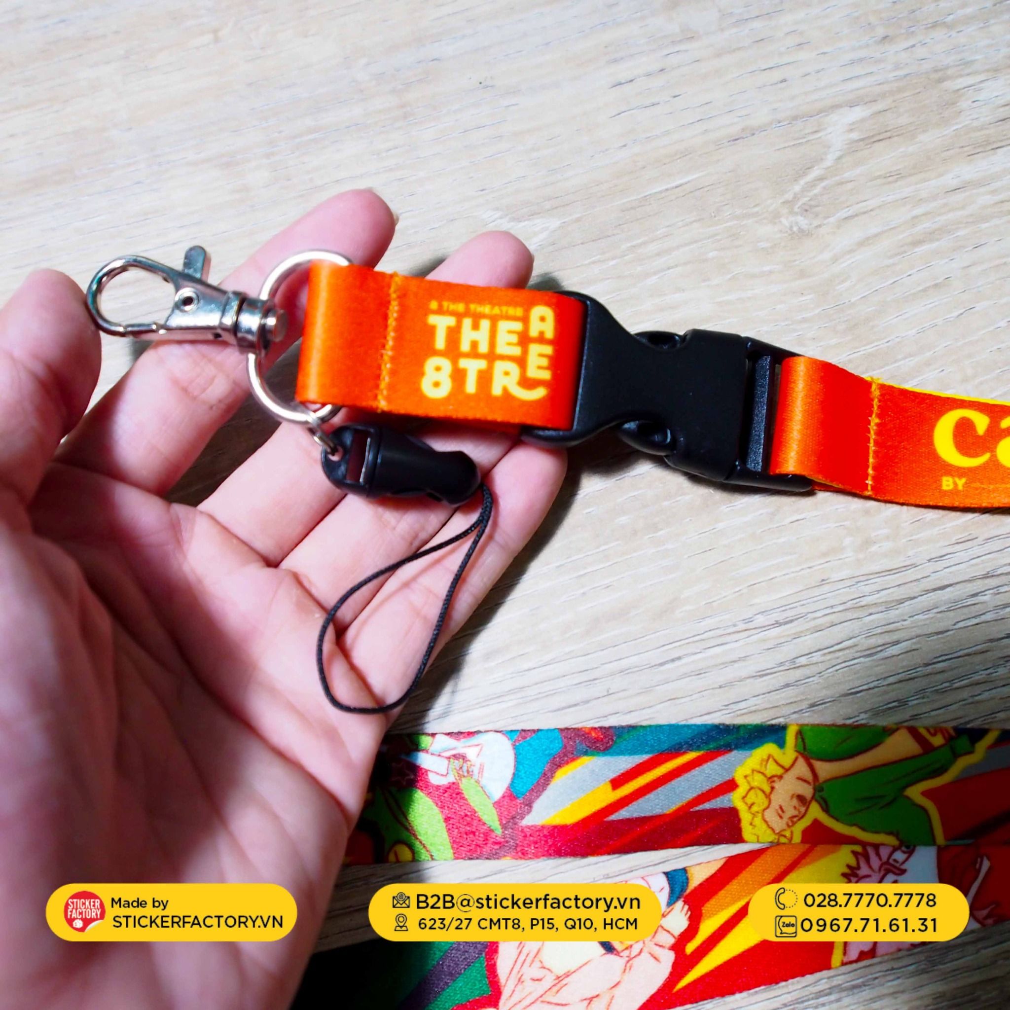 Dây đeo thẻ bảng tên in theo yêu cầu - Custom Keychain Lanyard