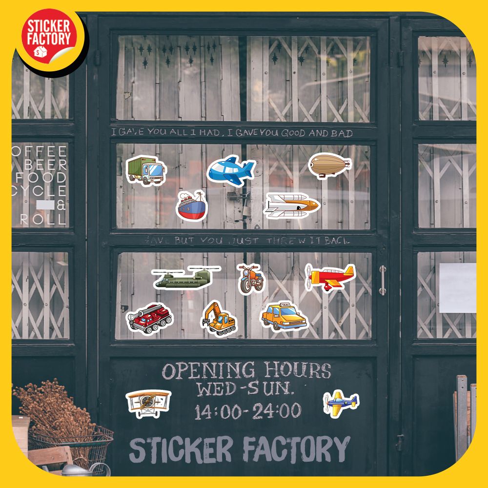 Transportation for Kids - Phương tiện giao thông - Set 100 sticker hình dán