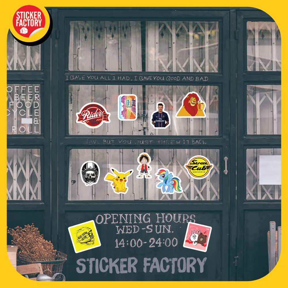 Mix Hỗn Hợp - Set 100 sticker hình dán