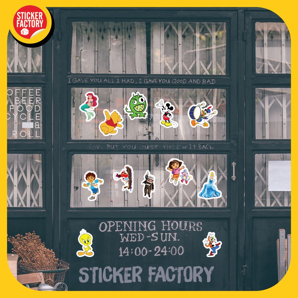 Cartoon - Set 100 sticker hình dán