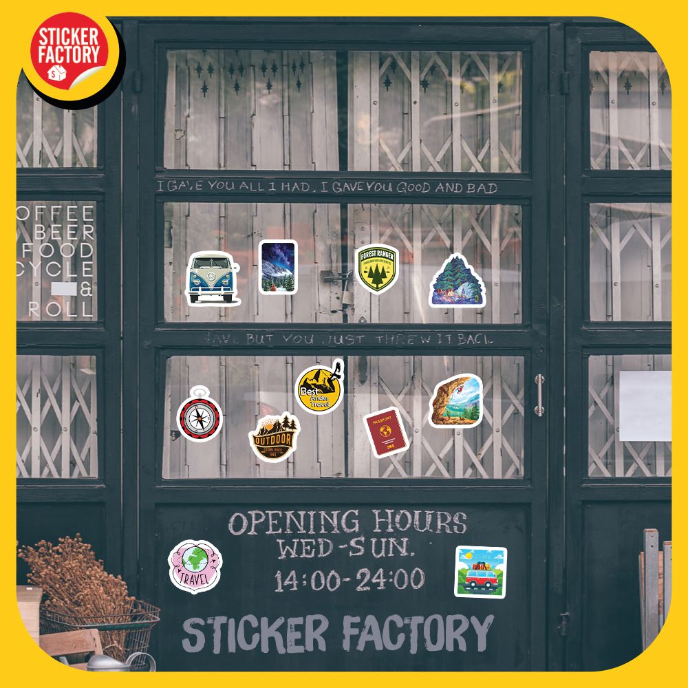 Travel - Set 100 sticker hình dán